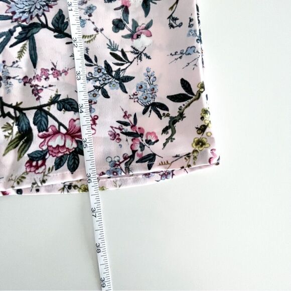 Catherine Malandrino Dress Floral Summer Button Up Womens S Drawstring Tie Waist - Picture 5 of 7